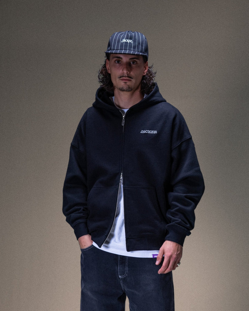 Jacker Notorious Zip Hoodie - Black - Spin Limit Boardshop