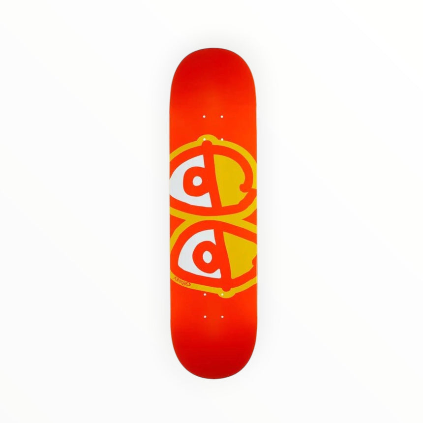 Krooked Team Eyes Orange Board - 8.25 - Spin Limit Boardshop