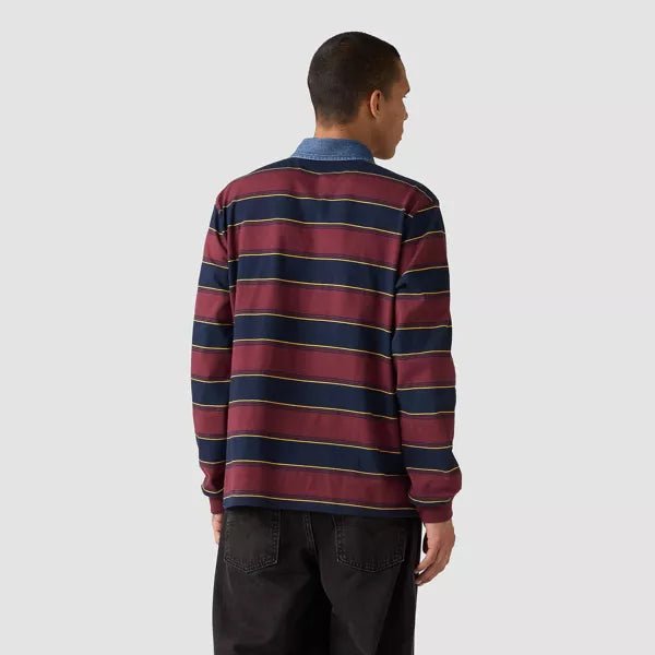 Levi's Classic Rugby Stripe Polo - Bourgundy - Spin Limit Boardshop