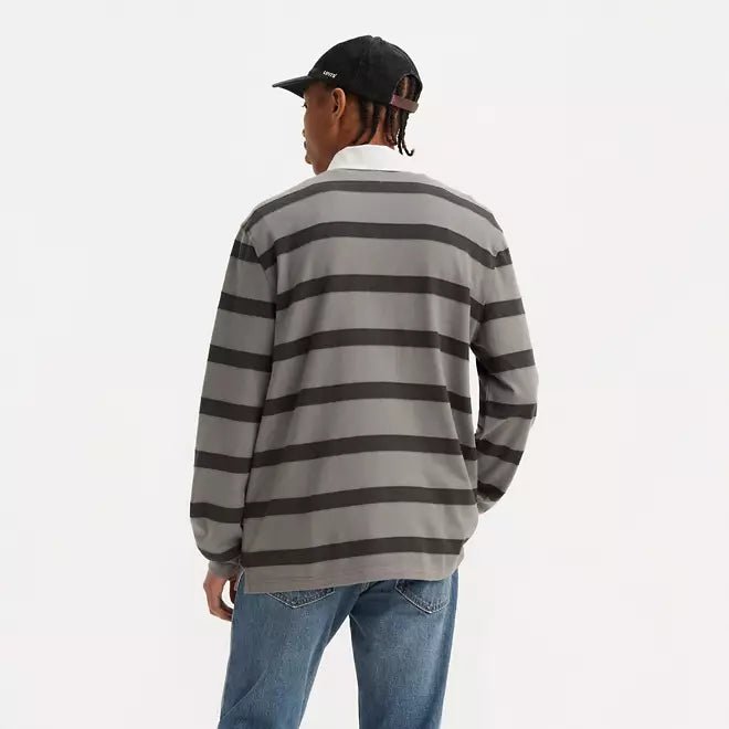 Levi's Classic Rugby Stripe Polo - Grey - Spin Limit Boardshop