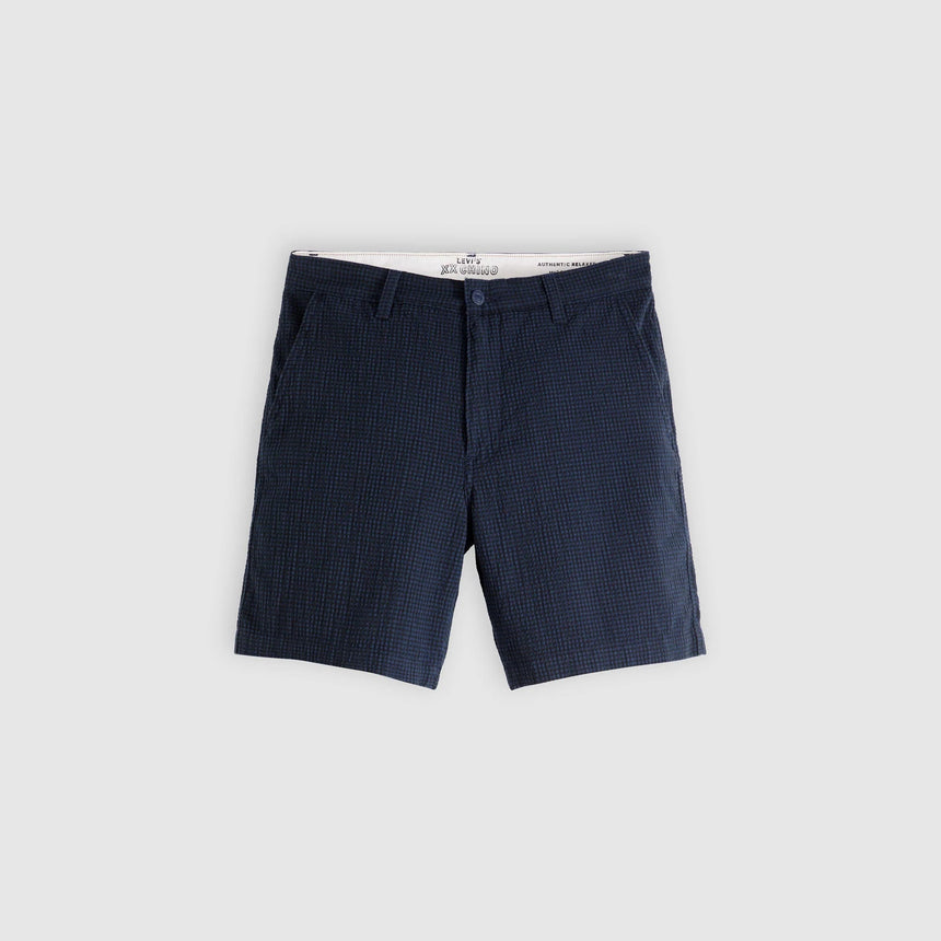 Levi's XX Chino Authentic Relax Short ll - Plaid Navy - Spin Limit Boardshop