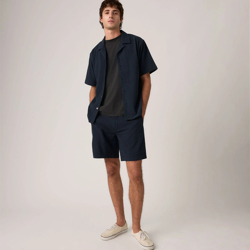 Levi's XX Chino Authentic Relax Short ll - Plaid Navy - Spin Limit Boardshop