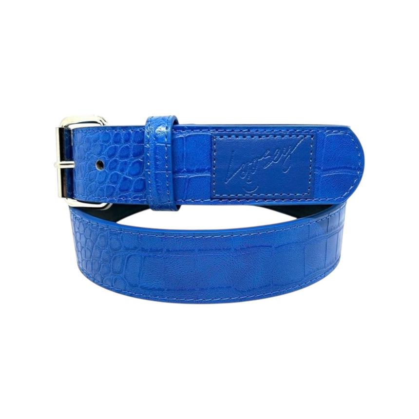 Loosey Loves You Blue Croc Skin Belt - Spin Limit Boardshop