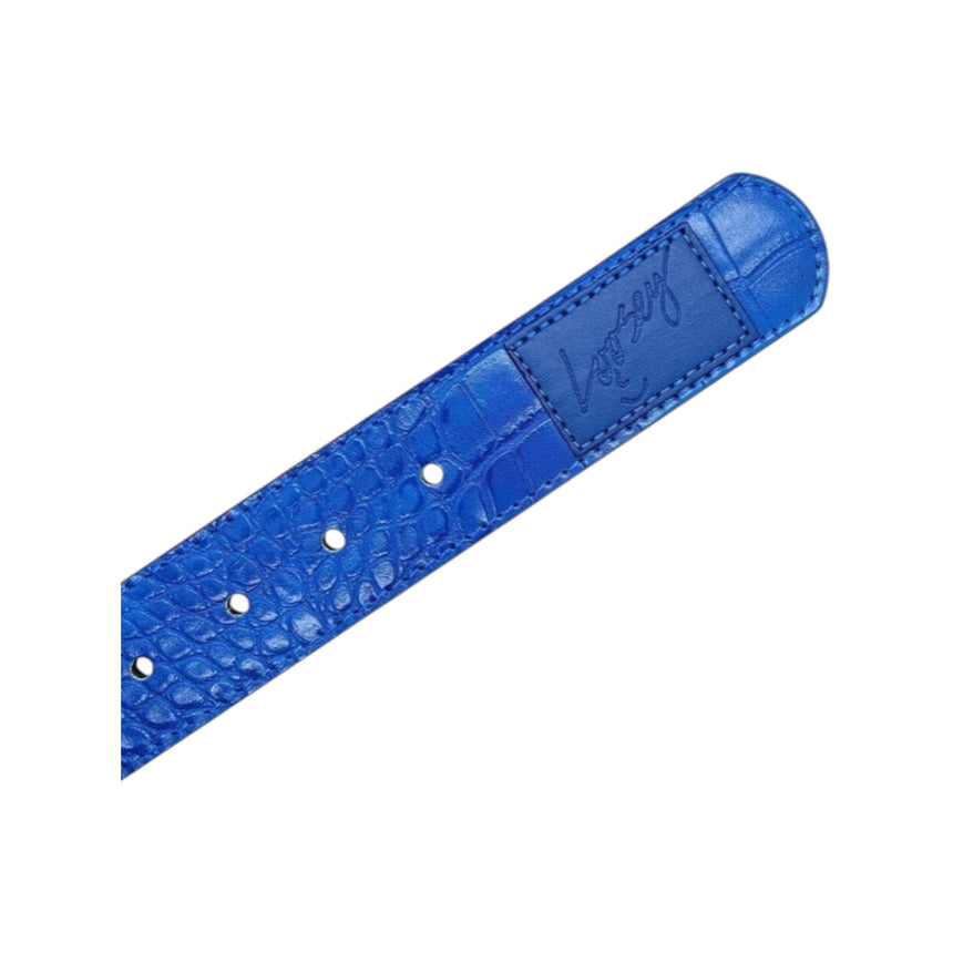Loosey Loves You Blue Croc Skin Belt - Spin Limit Boardshop