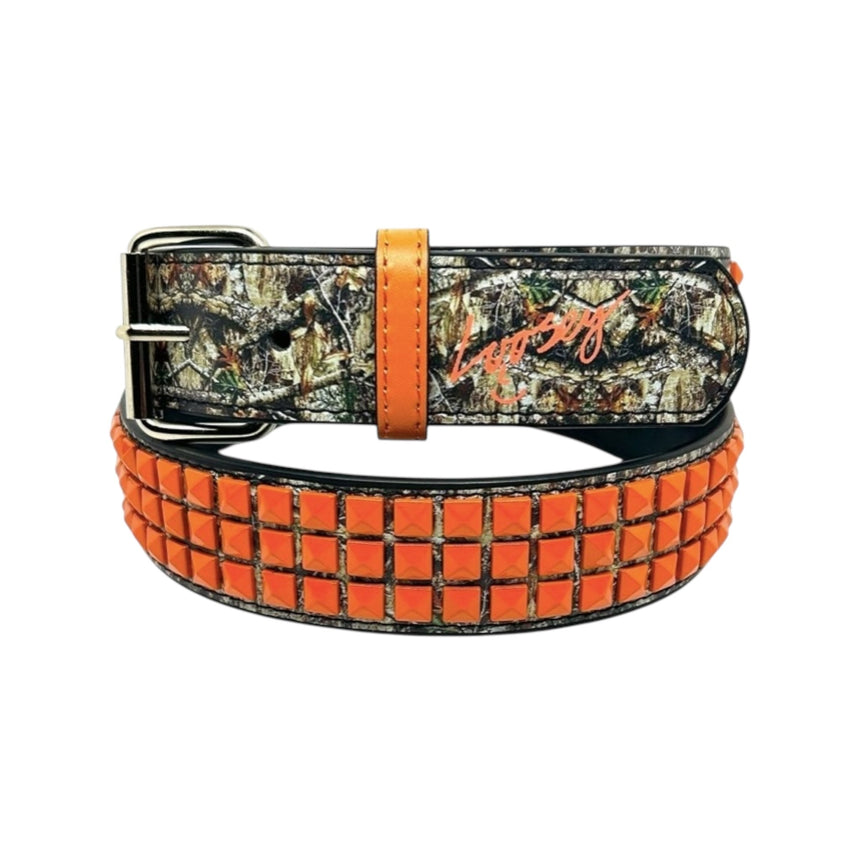 Loosey Loves You Camo Orange Stud - Devin Szydslowski Pro Belt - Spin Limit Boardshop