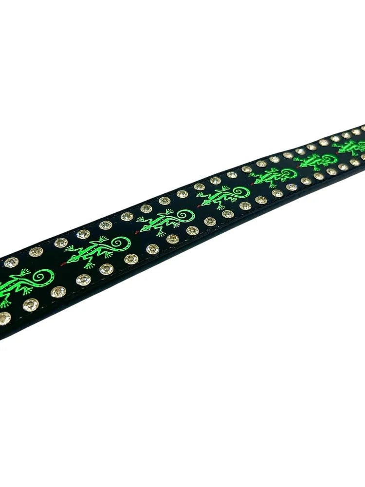 Loosey Loves You Gecko Rhinestone Belt - Spin Limit Boardshop