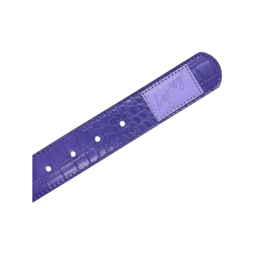 Loosey Loves You Purple Croc Skin Belt - Spin Limit Boardshop
