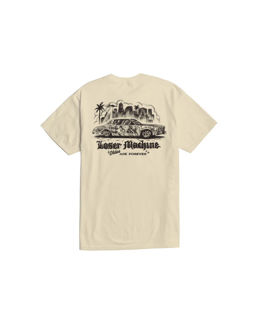 Loser Machine City Life Tee - Cream - Spin Limit Boardshop