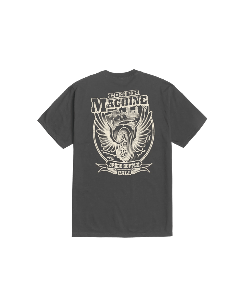 Loser Machine Desert Lands Tee - Noir Vintage - Spin Limit Boardshop