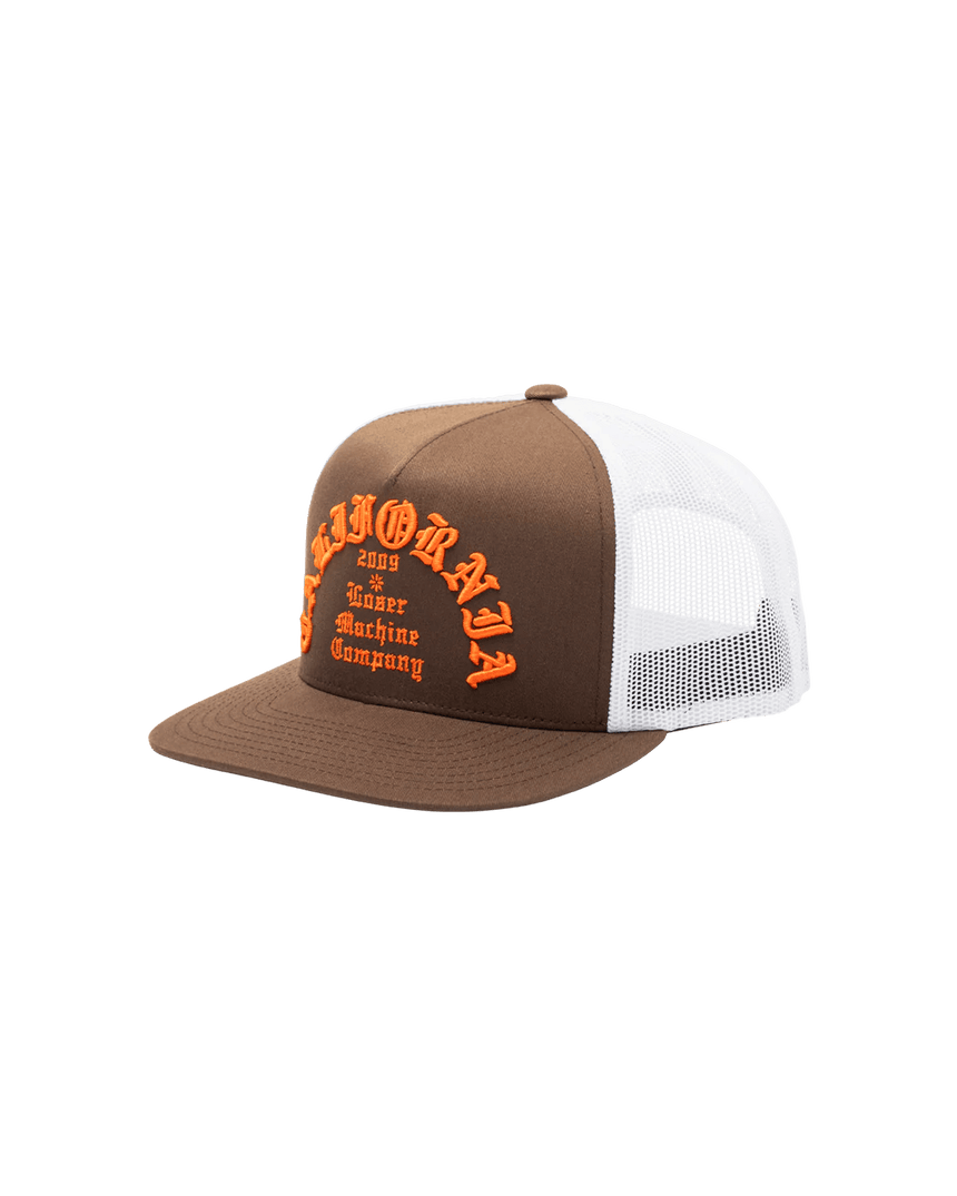 Loser Machine Fanatic Trucker Hat - Brown White - Spin Limit Boardshop