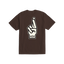 Loser Machine Good Luck Fingers Tee - Java Brown - Spin Limit Boardshop