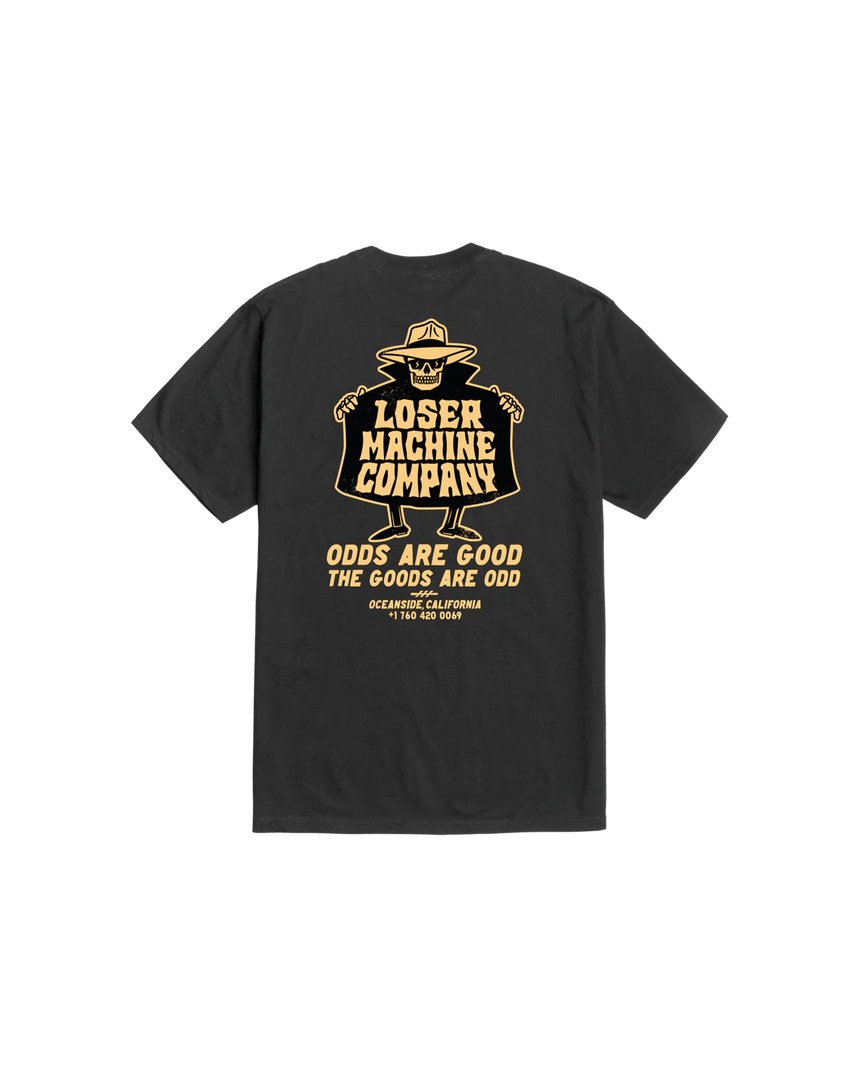 Loser Machine Good Odds Tee - Black - Spin Limit Boardshop