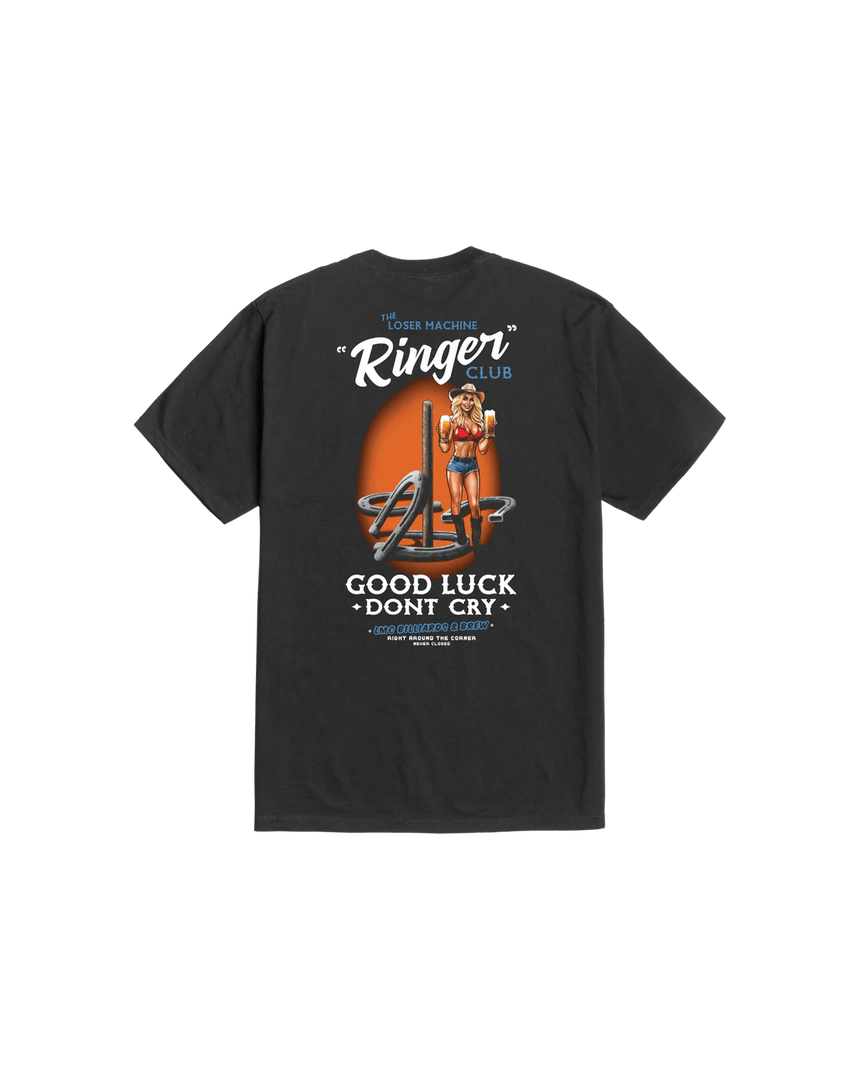 Loser Machine Ringer Cub Tee - Noir - Spin Limit Boardshop