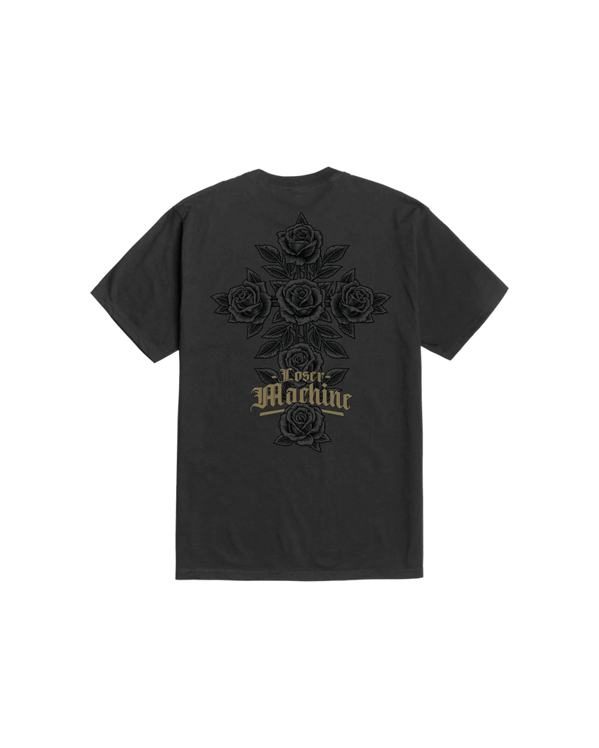Loser Machine Rose Bush Tee - Black - Spin Limit Boardshop