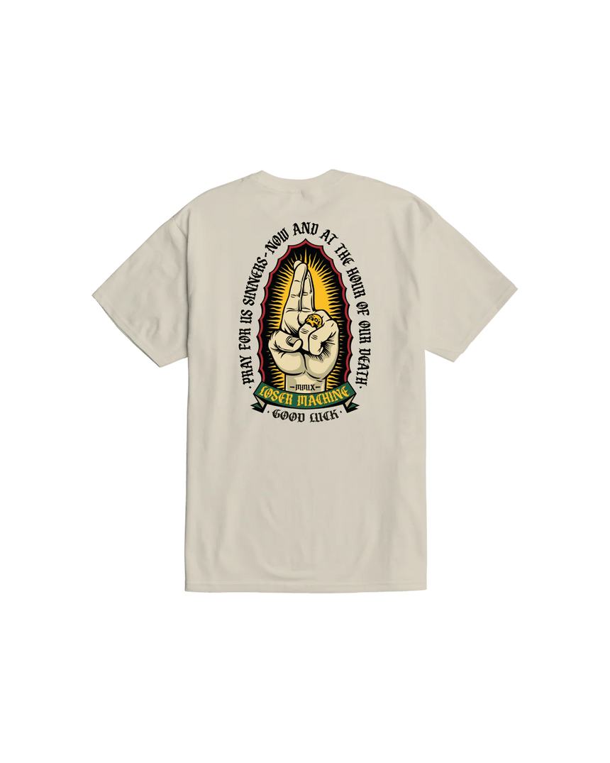 Loser Machine Sinners Tee - Cream - Spin Limit Boardshop