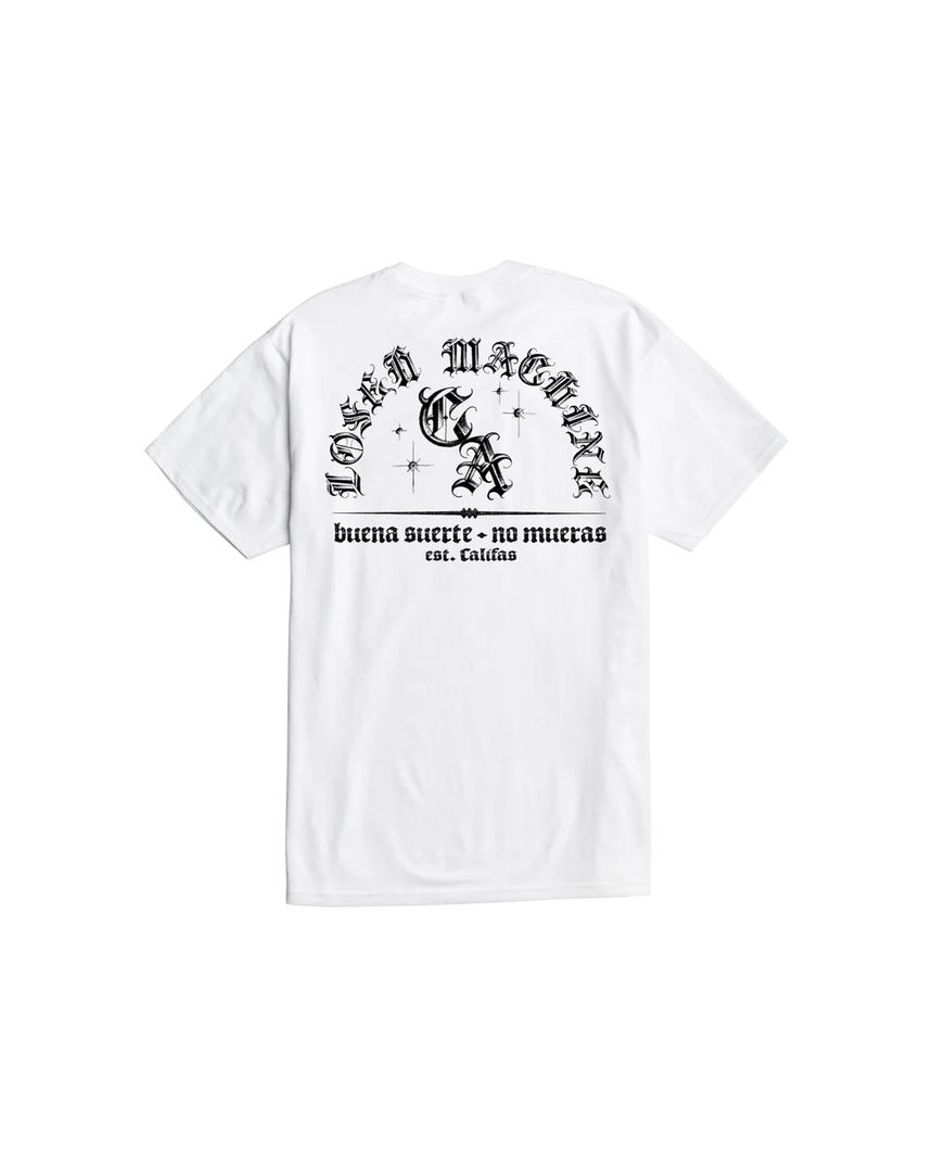 Loser Machine South Bound Tee - White - Spin Limit Boardshop