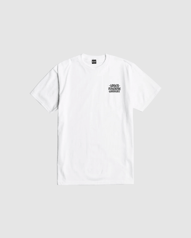 Loser Machine The Slammer Tee - White - Spin Limit Boardshop