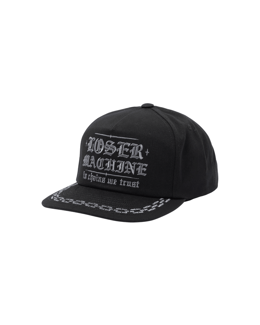 Loser Machine Trust Snapback Hat - Black - Spin Limit Boardshop