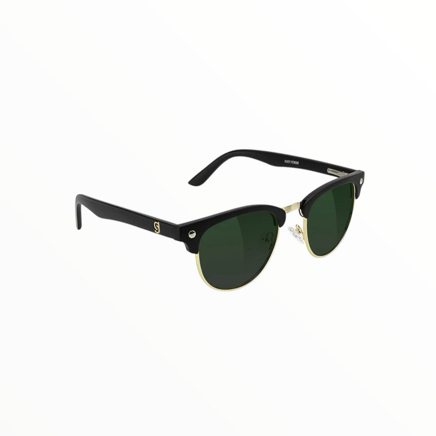 Lunette Glassy Morrison Premium Polarized - Black\Gold Green Lens - Spin Limit Boardshop