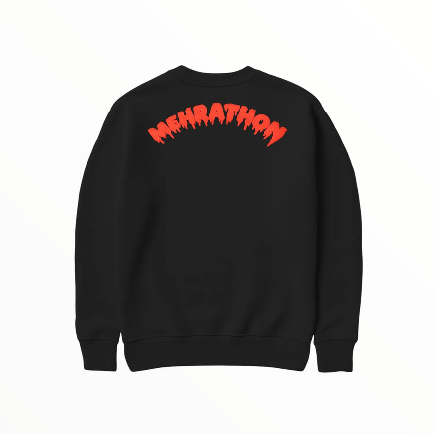 Mehrathon Rib Cage Premium Crewneck - Black - Spin Limit Boardshop