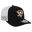 New Era NHL Pittsburgh Penguin 970 Stretch Snap Trucker - Black White