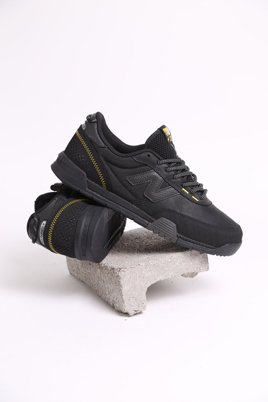 New Balance Numeric 440WV2 Low - Black Yellow - Spin Limit Boardshop