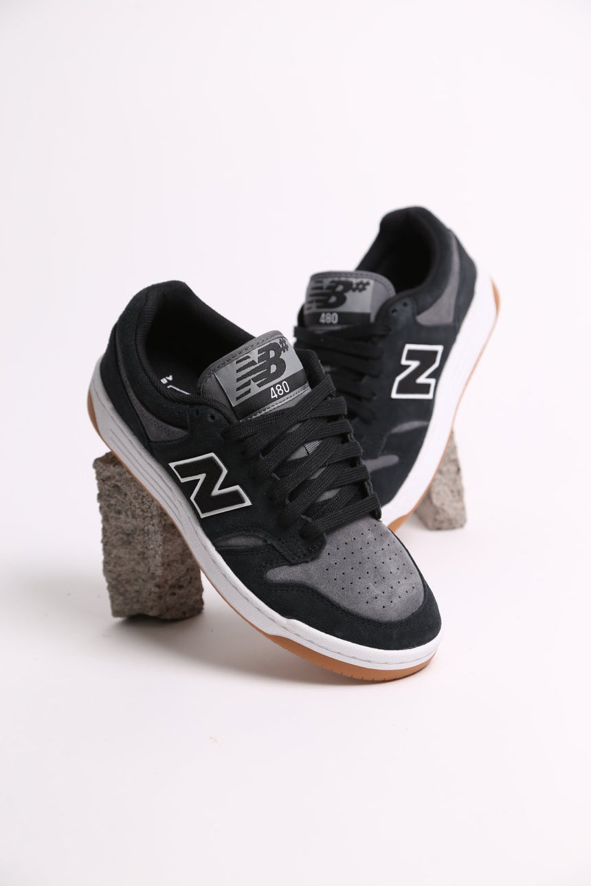 New Balance Numeric 480 - Black Grey - Spin Limit Boardshop