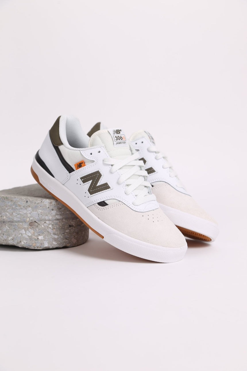 New Balance Numeric Jamie Foy 306C CSN - White Green - Spin Limit Boardshop