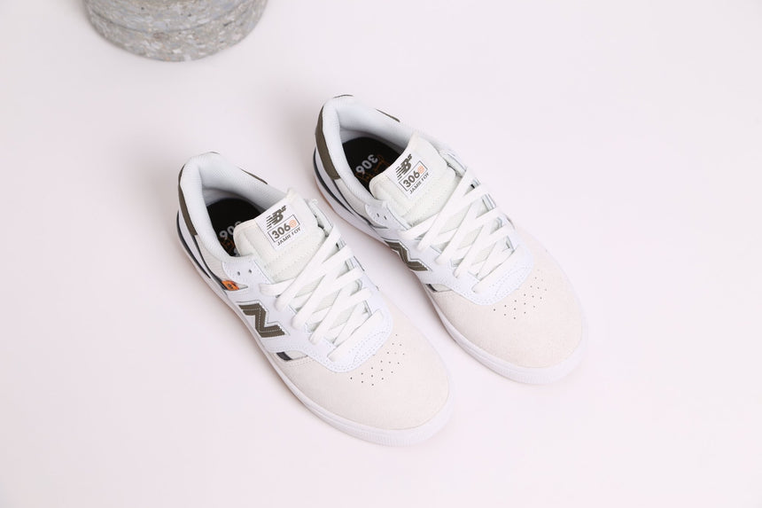 New Balance Numeric Jamie Foy 306C CSN - White Green - Spin Limit Boardshop