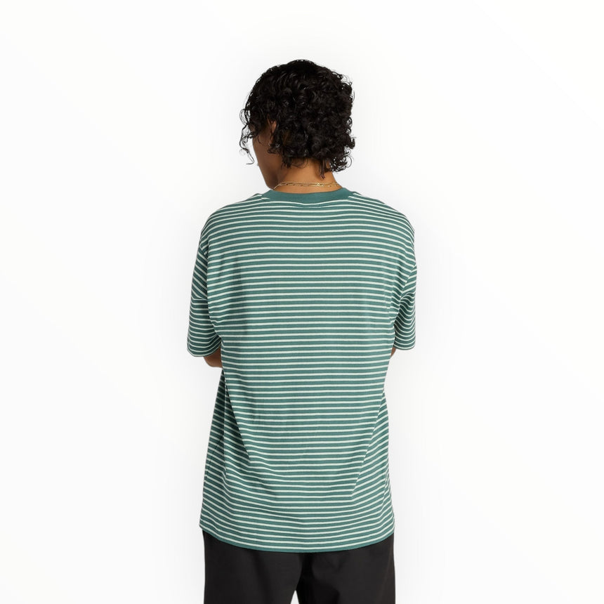 New Balance Numeric Thin Stripe Tee - Turquoise - Spin Limit Boardshop