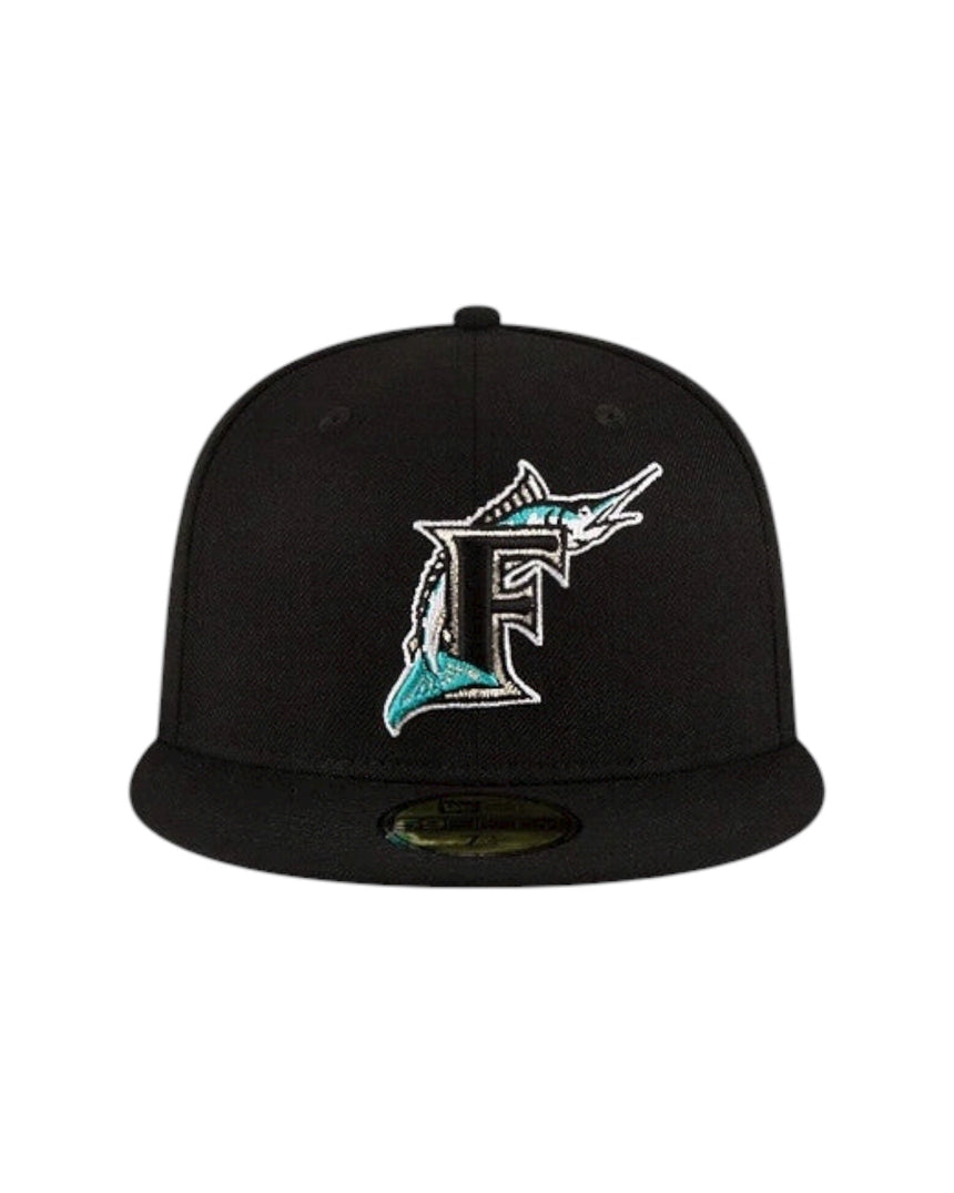 New Era Cap 59Fifty Fitted - MLB Florida Marlins Black - Spin Limit Boardshop