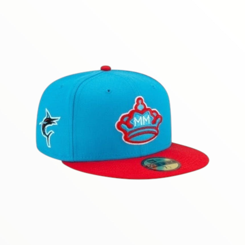 New Era Cap 59Fifty Fitted - MLB Miami Marlins Blue - Spin Limit Boardshop