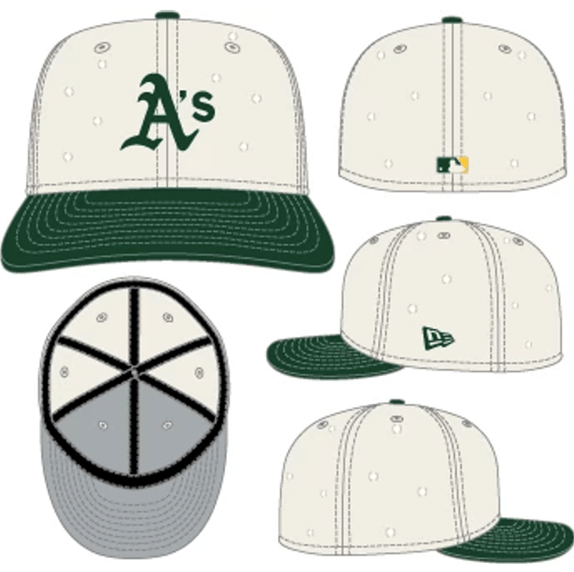 New Era Cap 59Fifty Fitted - MLB Oakland Athletics Dot - Spin Limit Boardshop