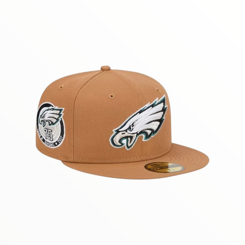 New Era Cap 59Fifty Fitted - NFL Philadelphia Eagles Tan - Spin Limit Boardshop