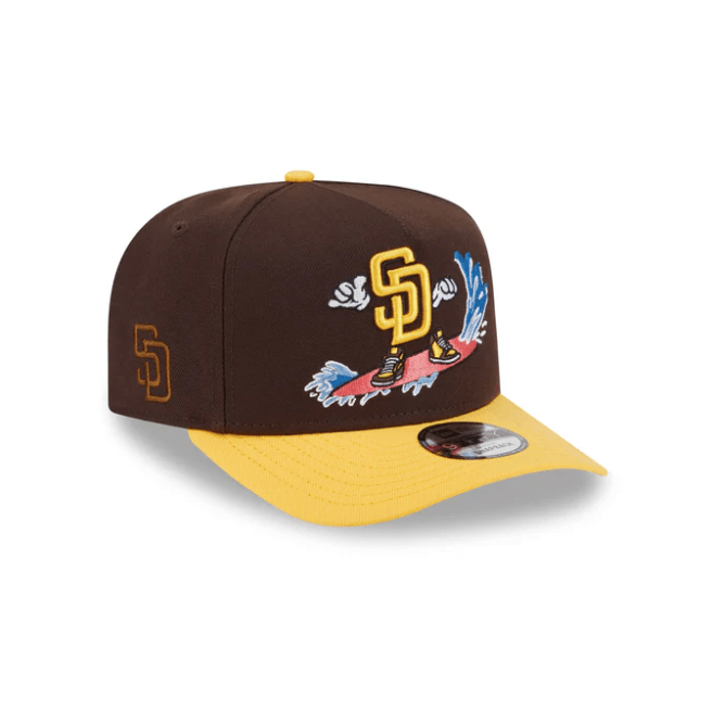 New Era Cap 9Fifty A - Frame Snapback - MLB Cartoon San Diego Padres - Spin Limit Boardshop