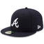 New Era Cap MLB Atlanta Braves 59Fifty Fitted - Navy - Spin Limit Boardshop