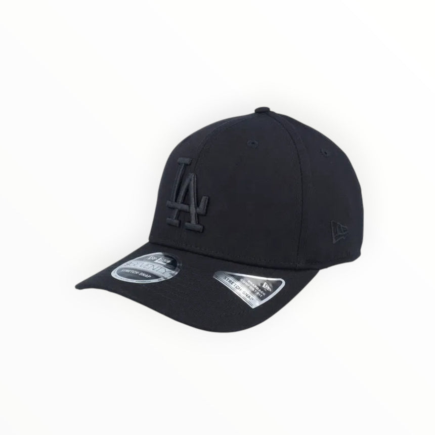 New Era MLB Los Angeles Dodgers 970 Stretch Snap - Black Black - Spin Limit Boardshop