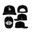 New Era MLB Los Angeles Dodgers 970 Stretch Snap - Black White - Spin Limit Boardshop