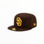 New Era MLB San Diego Padres 59Fifty Low Profile Fitted - Brown - Spin Limit Boardshop