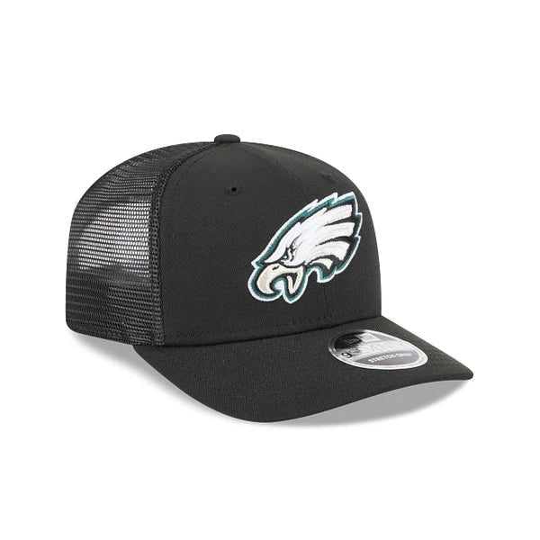 New Era NFL Philadelphia Eagles 970 Stretch Snap Trucker - Black - Spin Limit Boardshop
