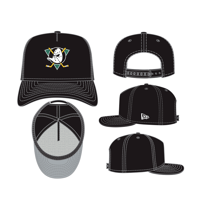 New Era NHL Anaheim Ducks 9Fifty A - Frame Snapback - Black - Spin Limit Boardshop