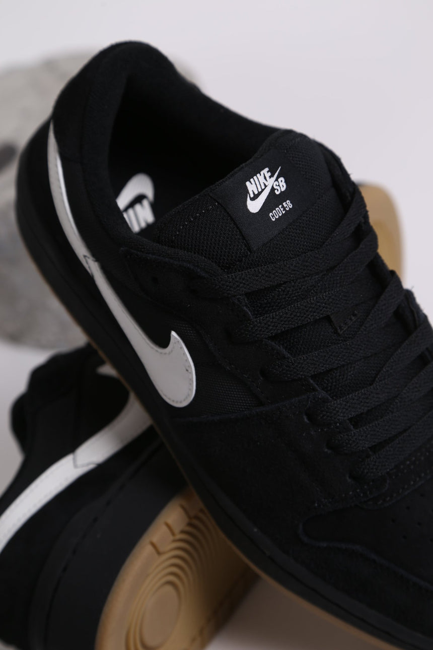 Nike Sb Code 58 - Black White - Spin Limit Boardshop