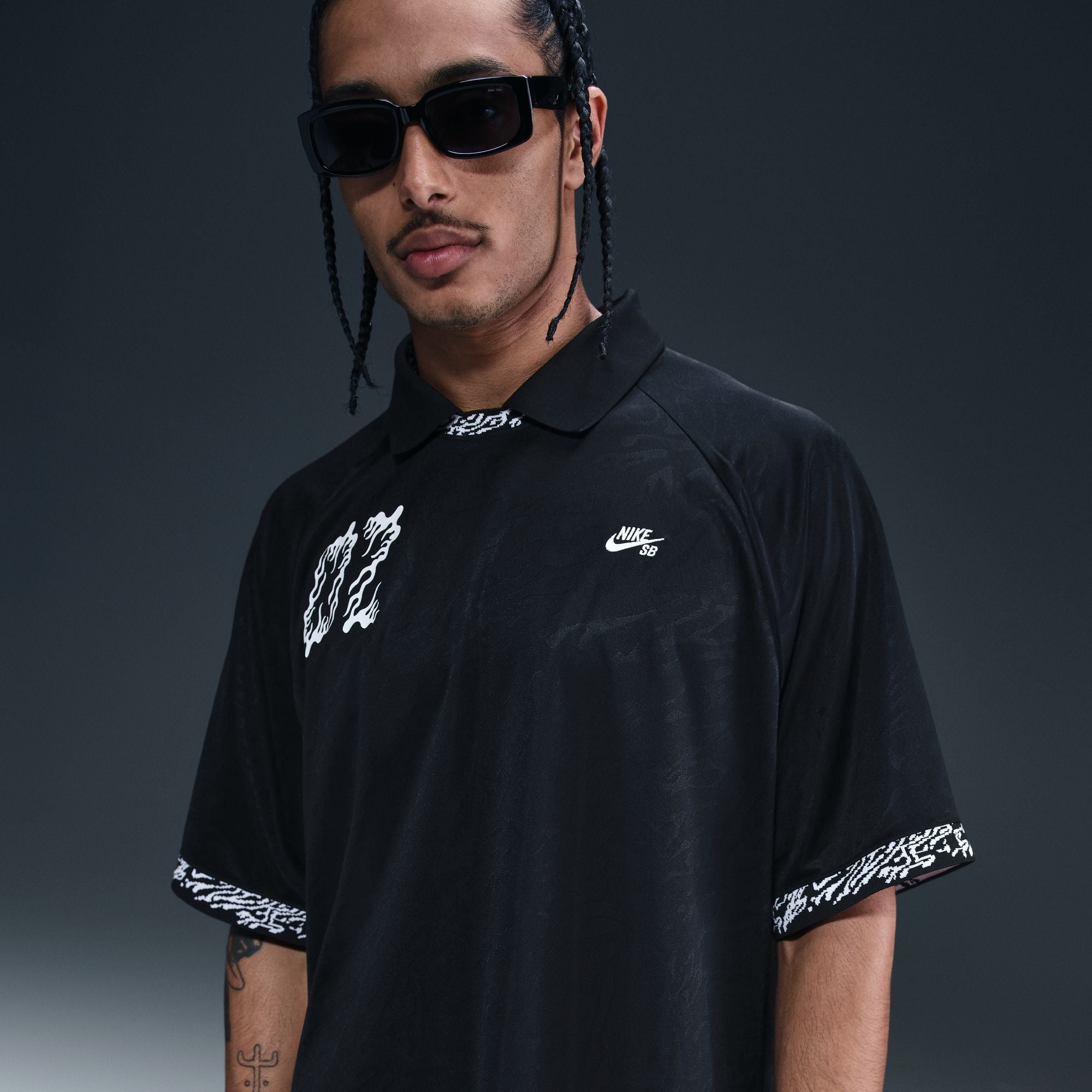 Nike Sb Dri-FIT Jacquard Skate Jersey - Black – Spin Limit