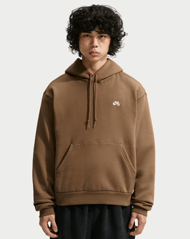 Nike SB Fleece Pullover Hood - Brown - Spin Limit Boardshop