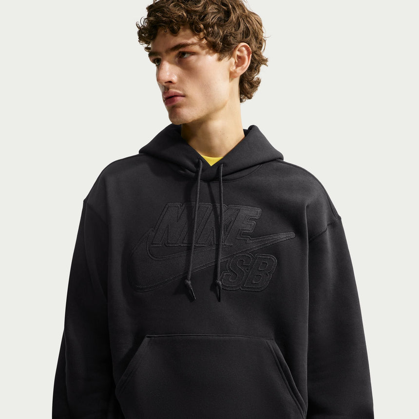 Nike SB Icon Logo Hoodie - Black - Spin Limit Boardshop