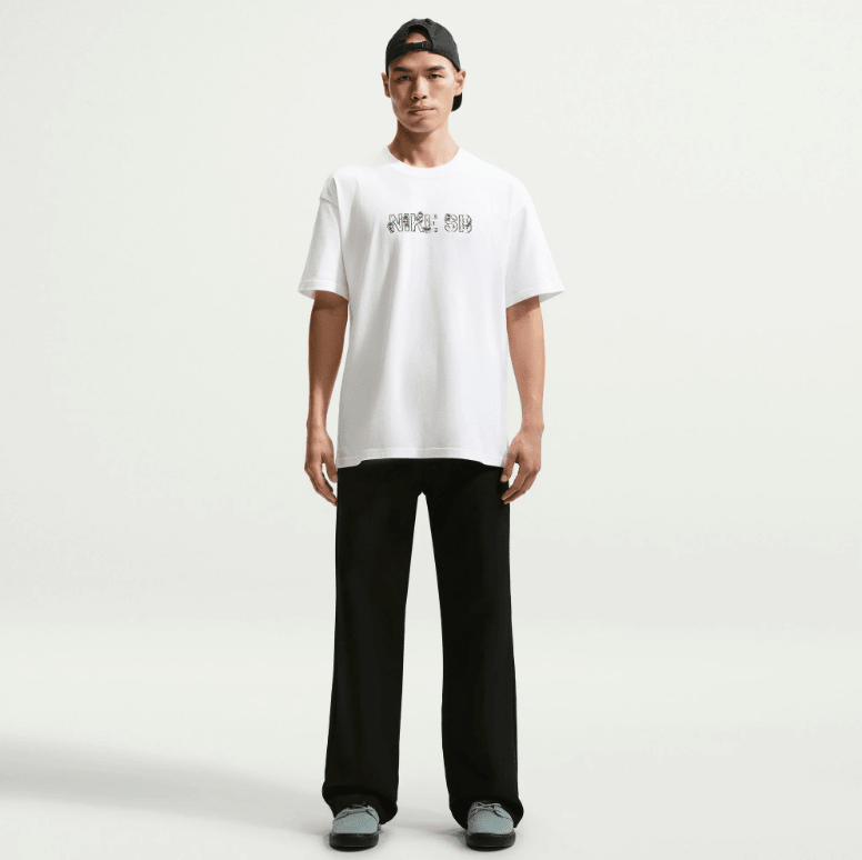 Nike Sb LSE Varsity Tee - White - Spin Limit Boardshop