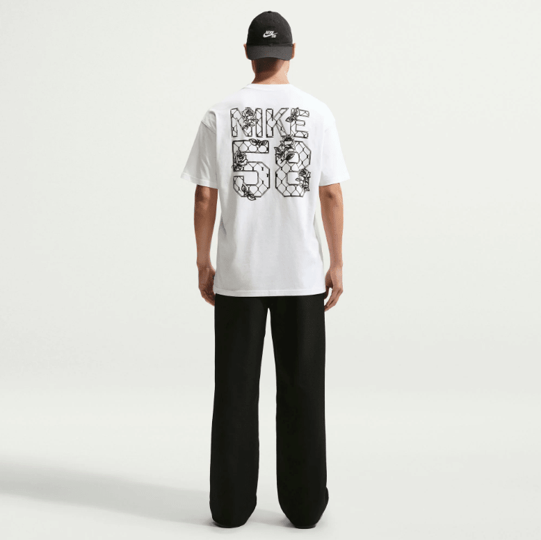 Nike Sb LSE Varsity Tee - White - Spin Limit Boardshop