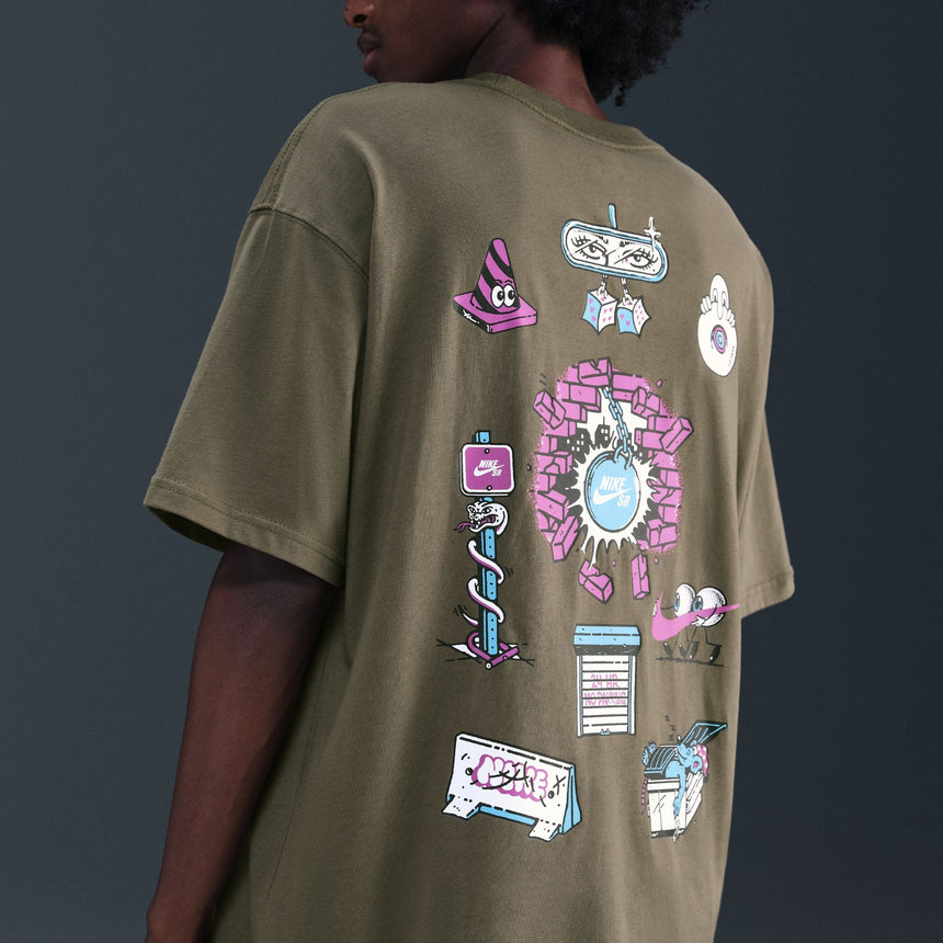 Nike Sb Max 90 Skate Logo Tee - Olive - Spin Limit Boardshop