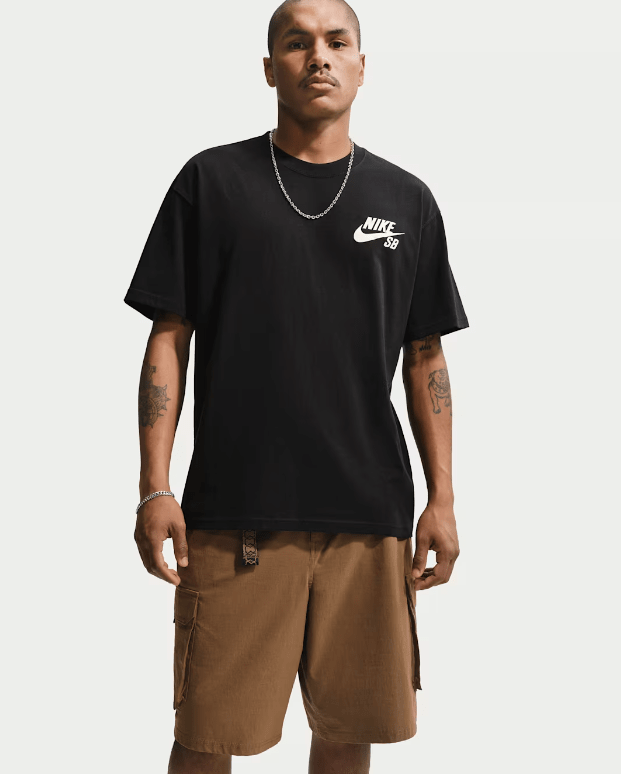 Nike SB Skate Logo Tee - Black 013 - Spin Limit Boardshop