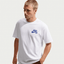 Nike SB Skate Logo Tee - White Dark Blue - Spin Limit Boardshop